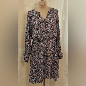 Ricki's Multicolor Floral Long Sleeve Dress